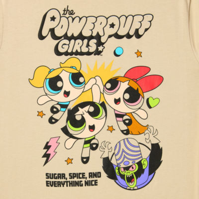 Juniors Powerpuff Girls Boyfriend Tee Womens Crew Neck Short Sleeve Graphic T-Shirt