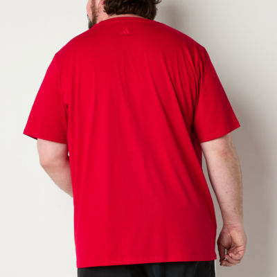 adidas Mens Crew Neck Short Sleeve T-Shirt Big and Tall