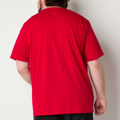 adidas Big and Tall Mens Crew Neck Short Sleeve T-Shirt