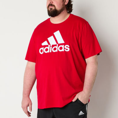 adidas Mens Crew Neck Short Sleeve T Shirt Big and Tall