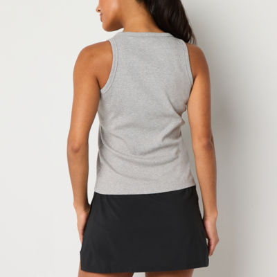 Reebok Womens Scoop Neck Sleeveless Tank Top