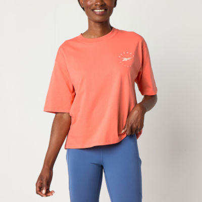 Reebok Womens Crew Neck Short Sleeve T-Shirt