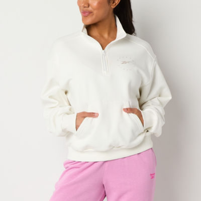 Reebok Womens Long Sleeve Quarter-Zip Pullover