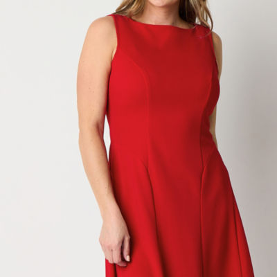 Liz Claiborne Sleeveless Midi A-Line Dress