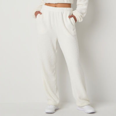Reebok Womens Mid Rise Wide Leg Sweatpant