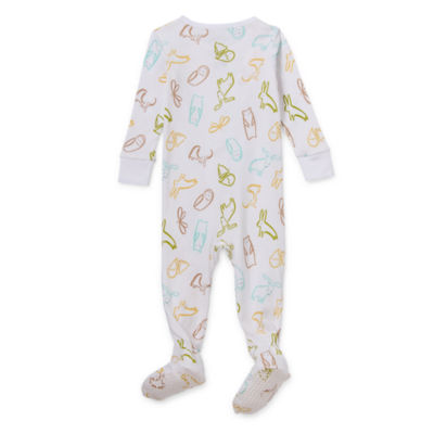 Okie Dokie Baby Boys Footed Long Sleeve One Piece Pajama