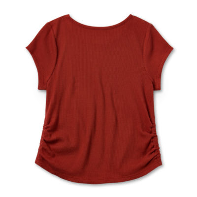 Thereabouts Little & Big Girls Round Neck Short Sleeve T-Shirt