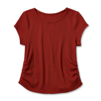 Thereabouts Little & Big Girls Round Neck Short Sleeve T-Shirt