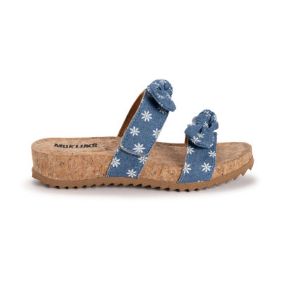 Muk Luks Posie Womens Footbed Sandals