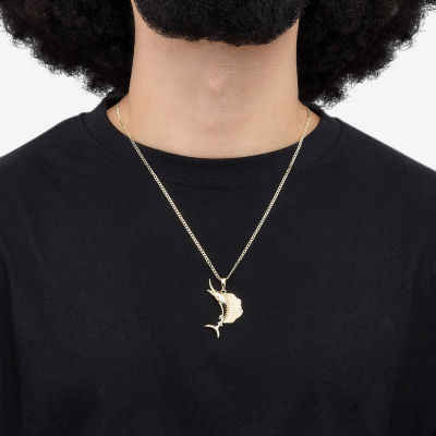 Limited Quantities! Sail Fish Womens 14K Gold Over Silver 22 Inch Pendant Necklace