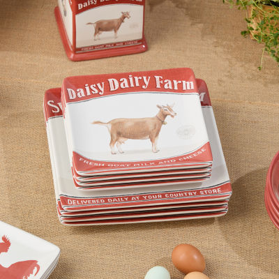 Certified International Vintage Farm 4-pc. Ceramic Salad Plate