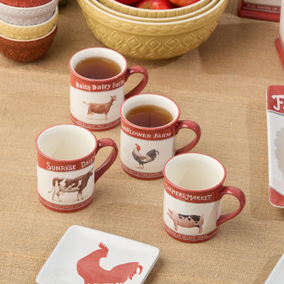 Certified International Vintage Farm 4-pc. Coffee Mug