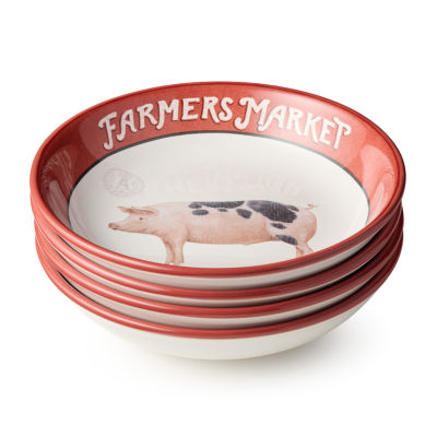 Certified International Vintage Farm 4-pc. Ceramic Soup Bowl