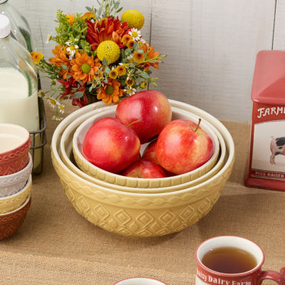 Certified International Vintage Farm 3-pc. Mixing Bowl Set