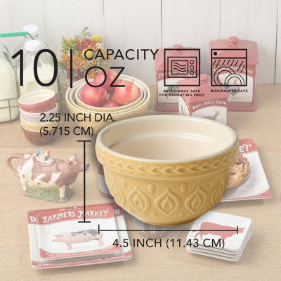 Certified International Vintage Farm 4-pc. Prep Bowl