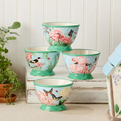 Certified International Flora 4-pc. Ceramic Ice Cream Bowl