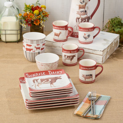 Certified International Vintage Farm 16-pc. Ceramic Dinnerware Set