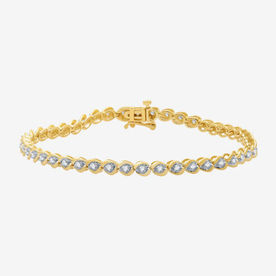1 CT. T.W. Diamond Tennis Bracelet in 10K White or Yellow Gold