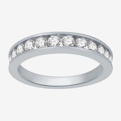 (I-J / I2) Womens 4MM 1 CT. T.W. Natural White Diamond 14K Gold Wedding Band