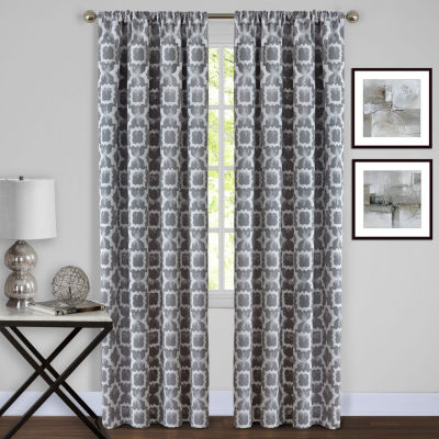Tara Light-Filtering Rod Pocket Single Curtain Panel
