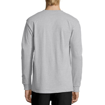 Hanes Mens Crew Neck Long Sleeve T-Shirt