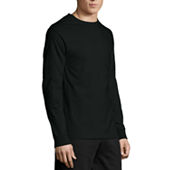 Hanes Men's Premium 4pk Slim Fit Crewneck T-Shirt - Black XL