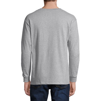 Hanes Mens Crew Neck Long Sleeve T-Shirt