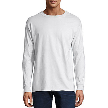 Hanes Crew Neck Long Sleeve T-Shirt - JCPenney