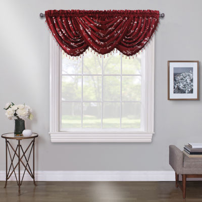 Max Blackout Mystique Embroidery Rod Pocket Valance