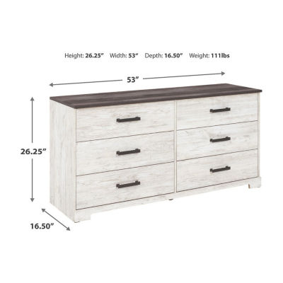 Signature Design by Ashley® Shawburn Bedroom Collection 6-Drawer Dresser