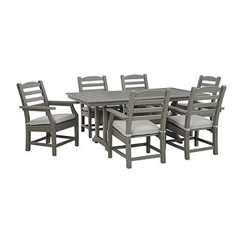 Visola 7 Piece Outdoor Dining Set - Gray Visola 7 Piece Outdoor Dining Set - Gray