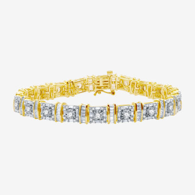 CT. T.W. Natural White Diamond 10K Gold Inch Tennis Bracelet