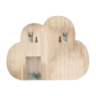 Nojo Light Up Cloud Wood Wall Art