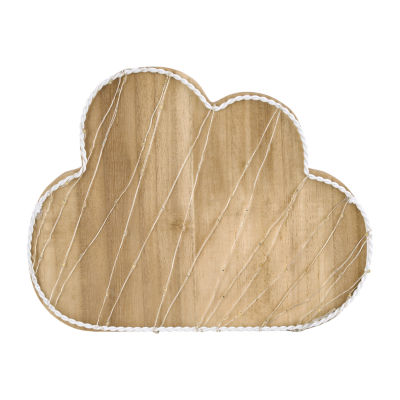 Nojo Light Up Cloud Wood Wall Art