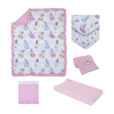 Disney Collection 6pc. Princess Crib Bedding Set, Color Pink JCPenney