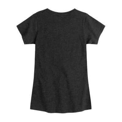 Little & Big Kid Girls Crew Neck Short Sleeve Regular Fit Barbie Graphic T-Shirt