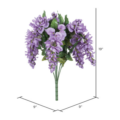 Vickerman 19" Lavender Wisteria Bush Artificial Flowers