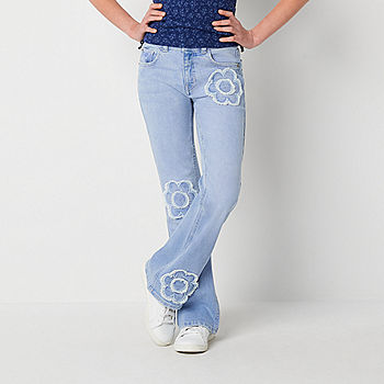 Thereabouts Little & Big Girls Flare Leg Jean, Color: Blue Dream