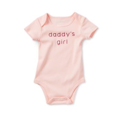 Okie Dokie Baby Girls Round Neck Short Sleeve Bodysuit