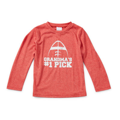 Okie Dokie Toddler & Little Boys Crew Neck Long Sleeve T-Shirt