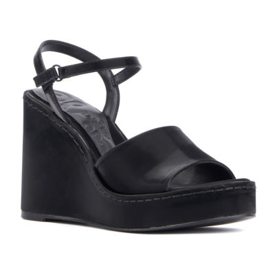 Olivia Miller Womens Magnetic Wedge Sandals