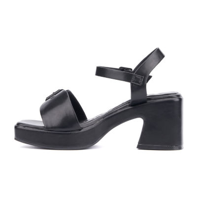 Olivia Miller Womens Slay Heeled Sandals