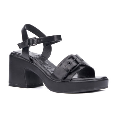 Olivia Miller Womens Slay Heeled Sandals