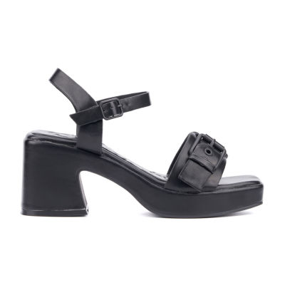 Olivia Miller Womens Slay Heeled Sandals