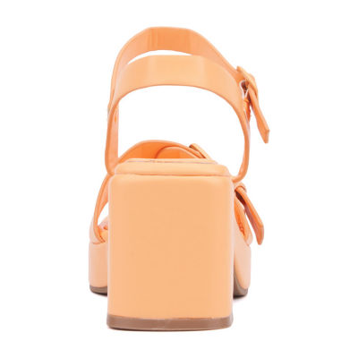 Olivia Miller Womens Slay Heeled Sandals
