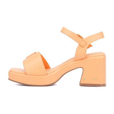 Olivia Miller Womens Slay Heeled Sandals