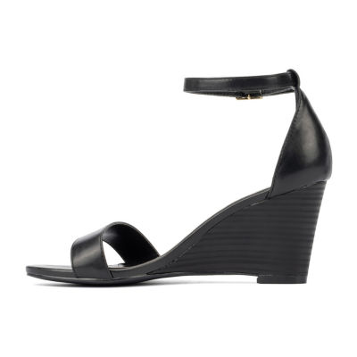 New York & Company Womens Sharona Wedge Sandals