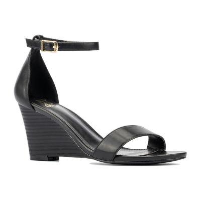 New York & Company Womens Sharona Wedge Sandals