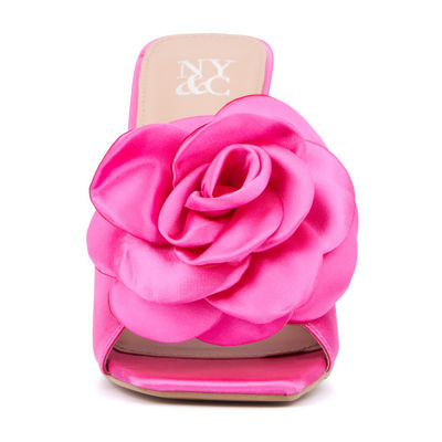 New York & Company Womens Gardenia Slide Sandals