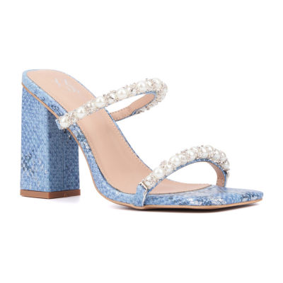 New York & Company Womens Calissa Heeled Sandals